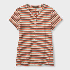 Women's Hemp Knit Short Sleeve Henley